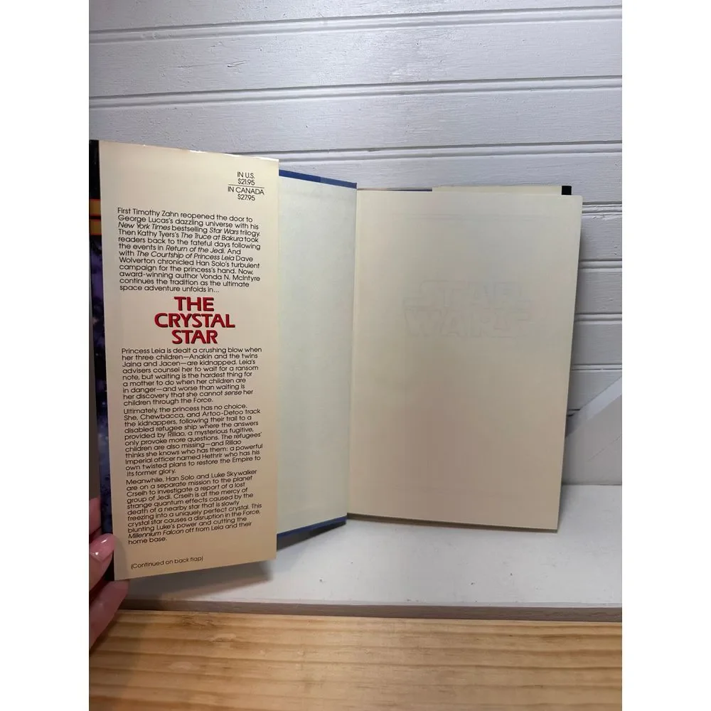 Vintage Star Wars book The Crystal Star hardcover copy Retro Fantasy‎ Sci-fi 90s